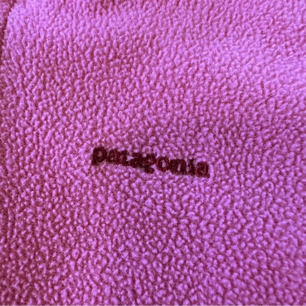 Patagonia Kids Pink Fleece Zip Hooded Jacket size 3T - Picture 2 of 9